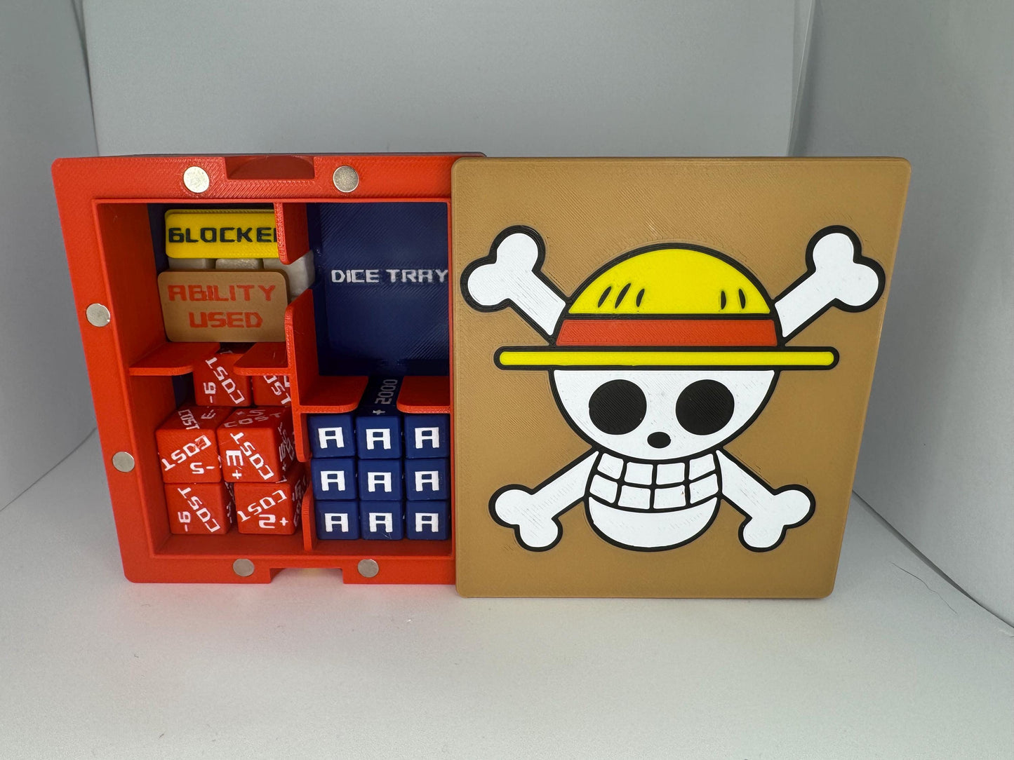 Luffy One Piece TCG Accessories Kit, Rotating +/- Power Scaler and More Bandai, Digimon, Union Arena, Gundam, Mtg