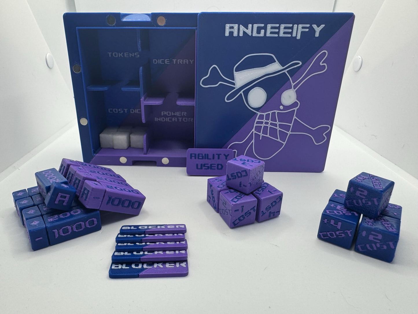 One Piece Dual Color TCG Accessories Kit, Rotating +/- Power Scaler and More Bandai, Digimon, Union Arena, Gundam, Mtg