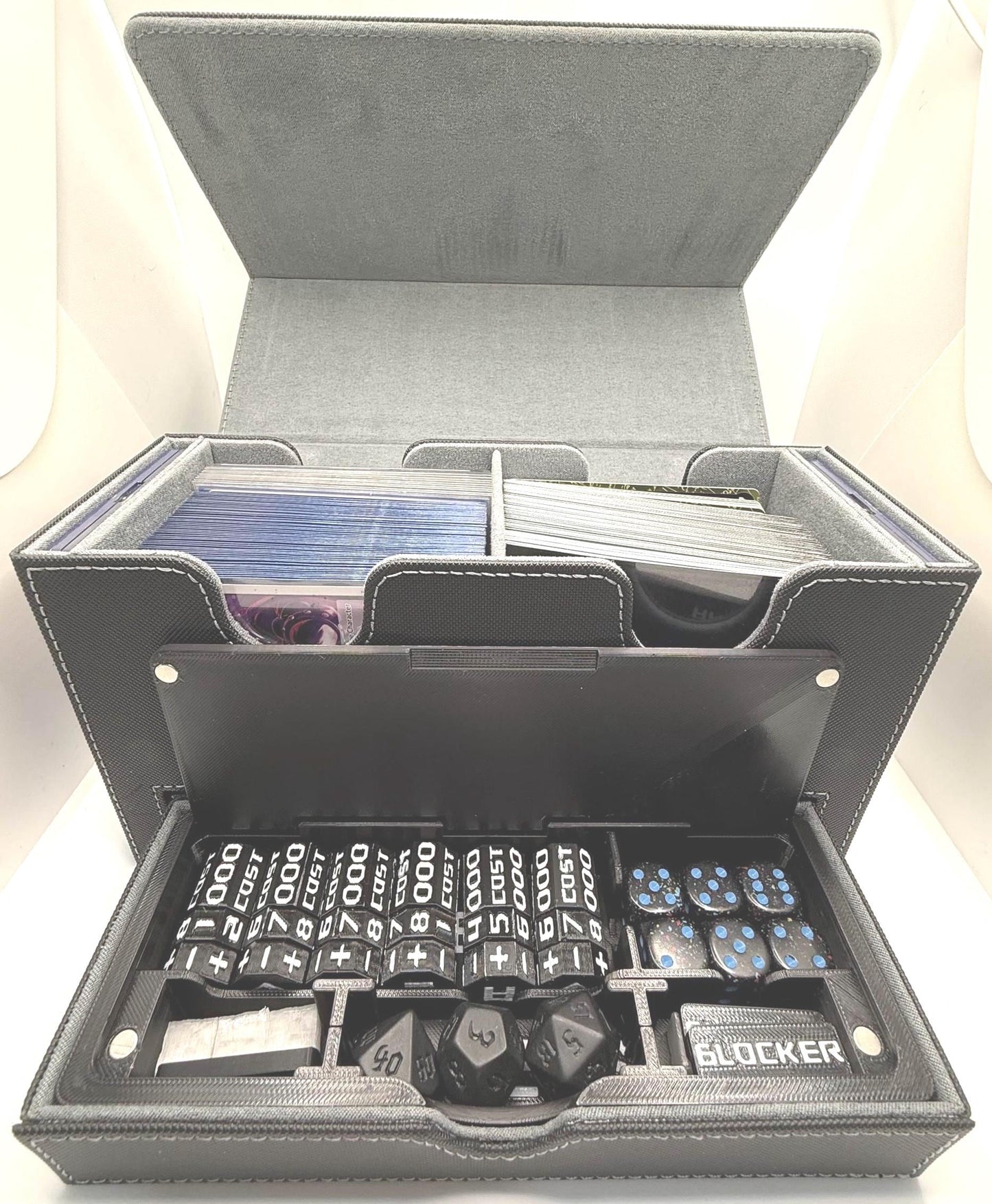 Deckbox and One Piece TCG Premium Accessories Kit bundle, Rotating +/- Power Scaler and More Bandai, Digimon, Union Arena, Gundam, Mtg